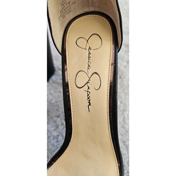 New Jessica Simpson Peomi Black Ankle Straps‎ Platform Heels Womens Size 11M - Picture 4 of 7